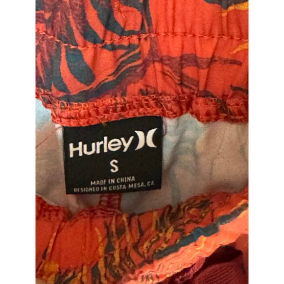 Hurley 3" Shorts Pink Floral Swim Exercise Running Size Small - Picture 3 of 5